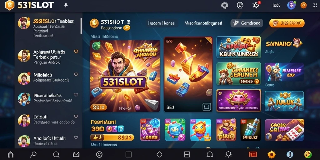 Tampilan antarmuka aplikasi 531SLOT yang sederhana dan efisien.