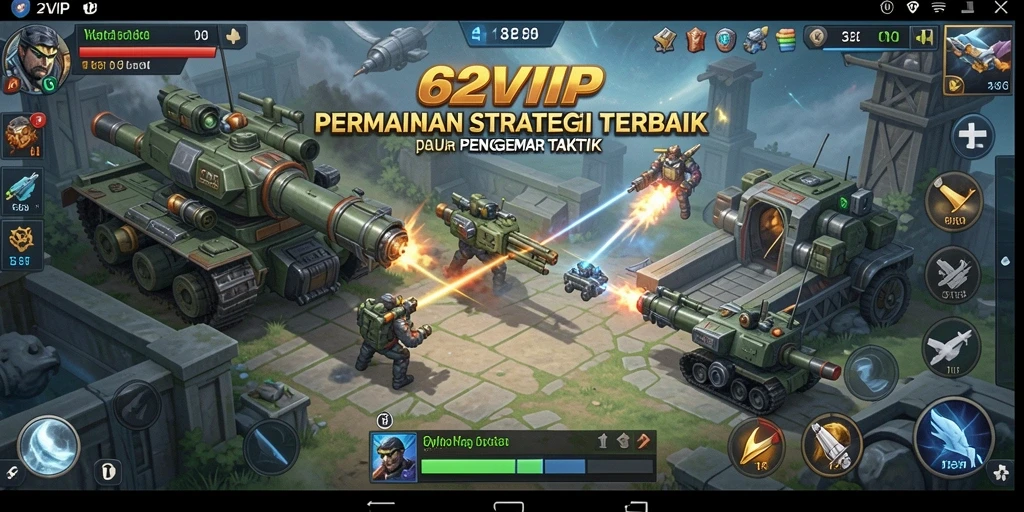 Tampilan gameplay Strategi yang menarik dan penuh aksi.