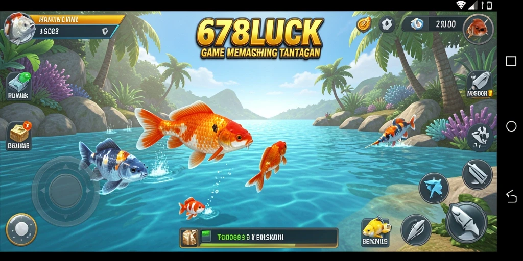 Screenshot gameplay 678LUCK dengan suasana memancing yang menawan.