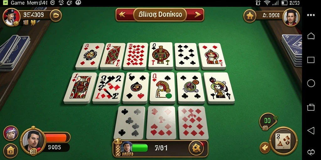Tampilan seru gameplay Domino di 8II yang menarik.