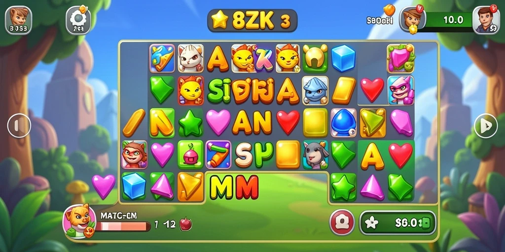 Tampilan gameplay menegangkan dan berwarna-warni dari 8ZK.