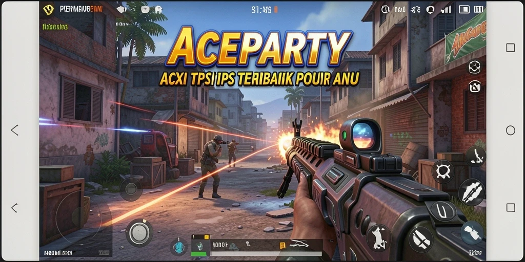 Tangkapan layar dari gameplay ACEPARTY yang mendebarkan dalam mode TPS.