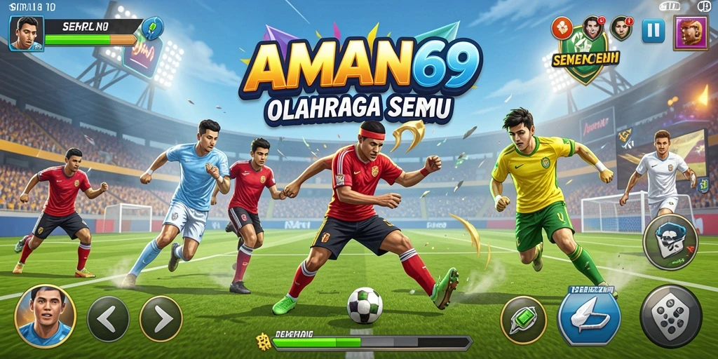 Screenshot AMAN69 menunjukkan aksi olahraga yang seru dan intens.