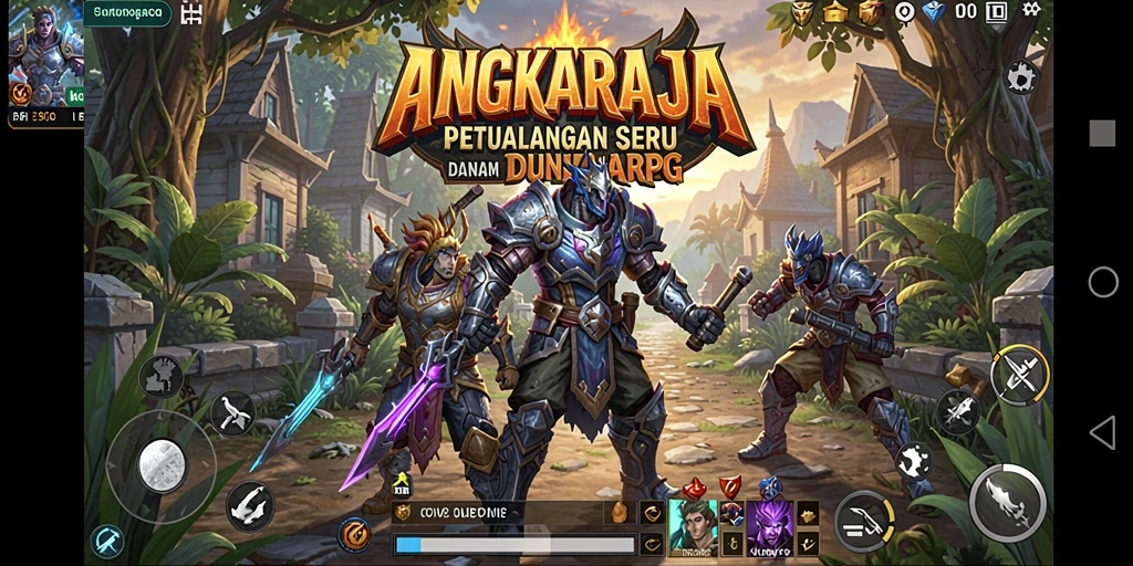 Tampilan gameplay menarik di dunia <strong>ANGKARAJA</strong> yang penuh petualangan dan aksi.