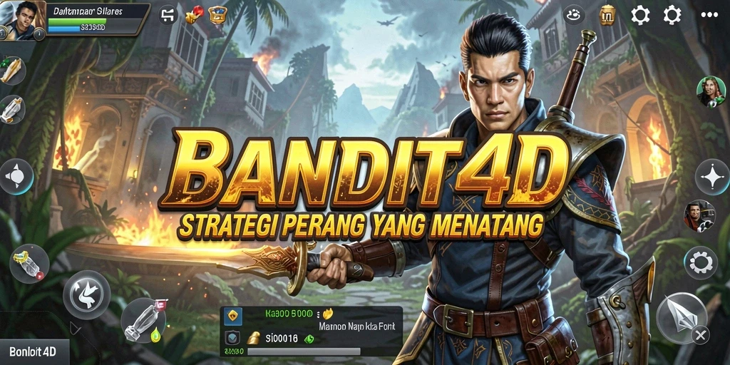 Screenshot gameplay BANDIT4D menunjukkan aksi strategi yang intens.