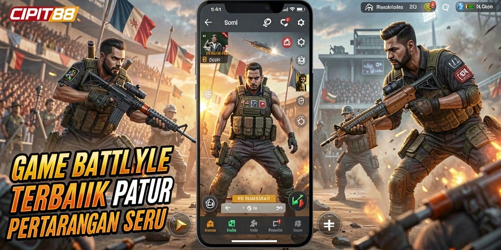 Gameplay seru dalam CIPIT88 Battle Royale dengan strategi dan aksi menegangkan.