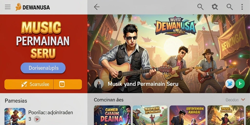 Tampilan permainan DEWANUSA dengan grafik menarik dan interaktif.
