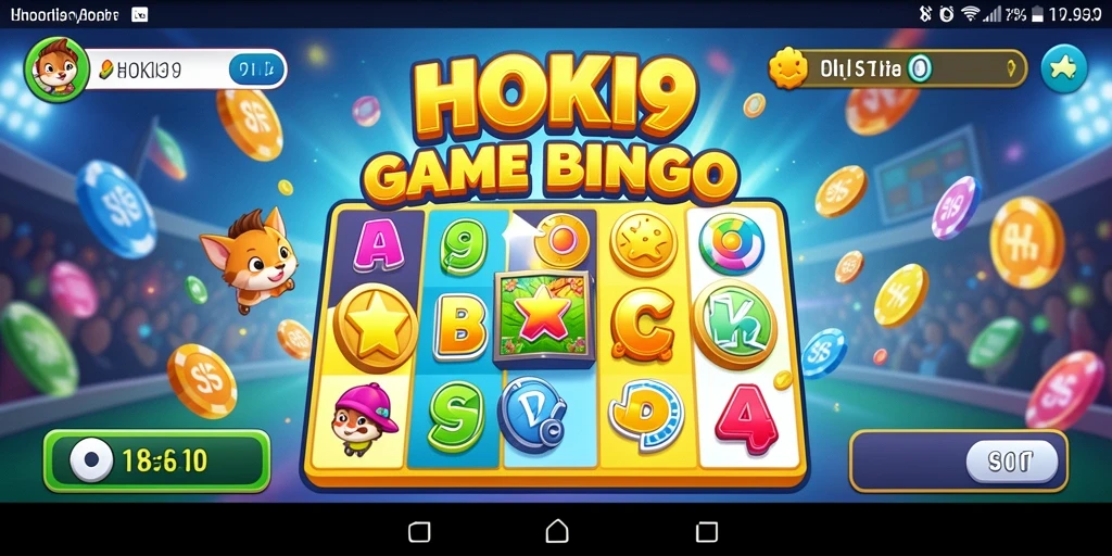 Tampilan gameplay HOKI9 yang menarik dan penuh warna.