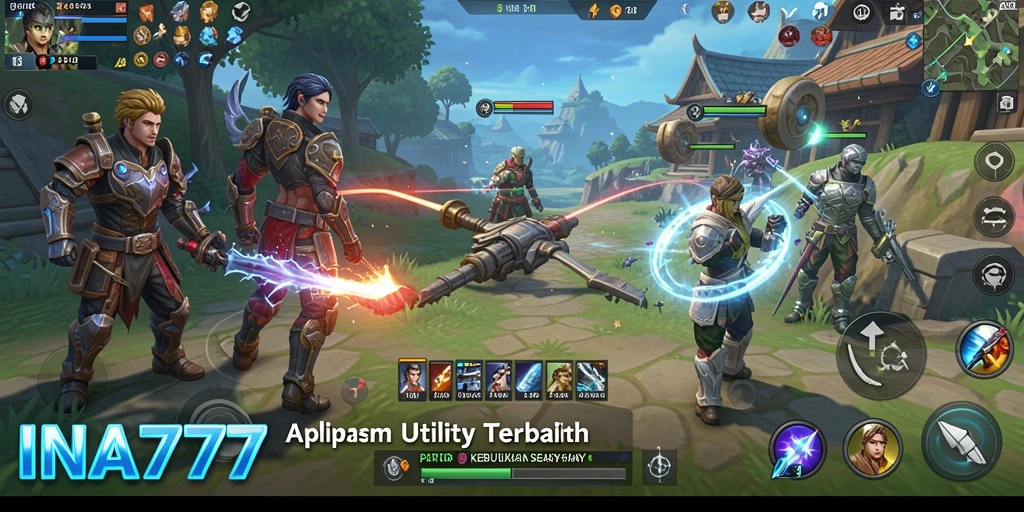 Tampilan screenshot aplikasi INA777 yang menunjukkan fitur Utility.