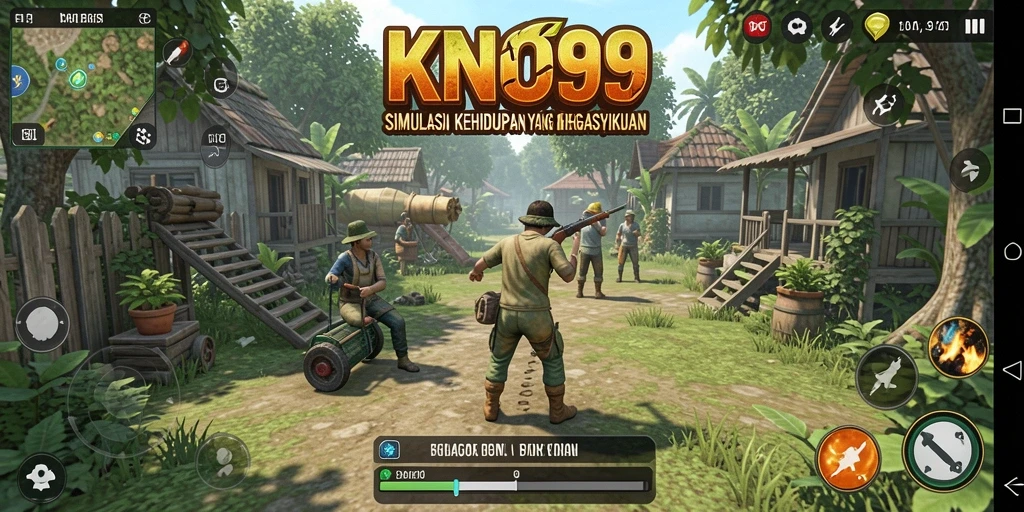 Tampilan gameplay KNO89 dengan grafis memukau dan fitur simulasi.
