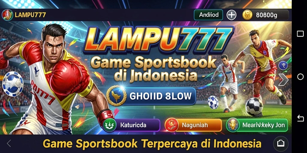 Tampilan antarmuka LAMPU777 yang menarik dan informatif untuk taruhan olahraga.