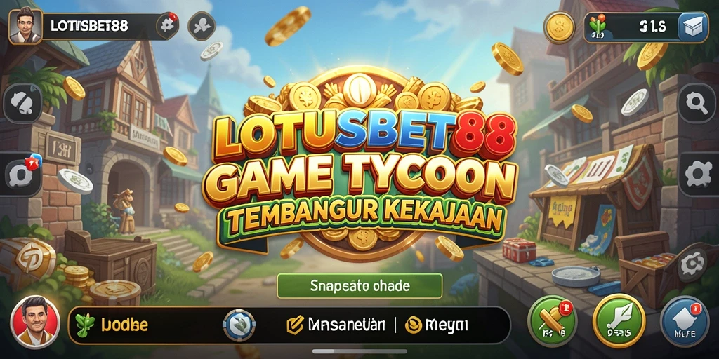 Tangkap momen seru gameplay LOTUSBET88 dalam membangun bisnis tycoon.