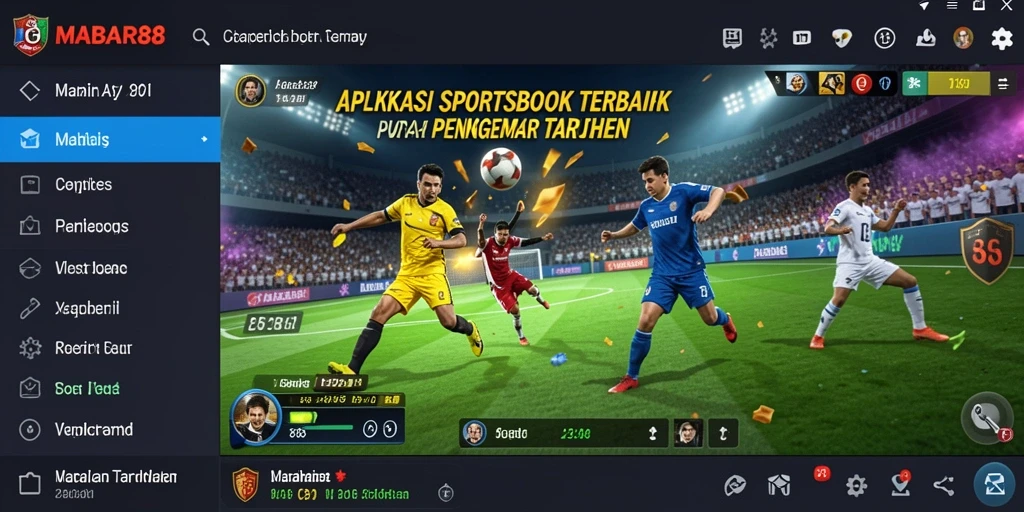 Screenshot MABAR88 menampilkan antarmuka sportsbook yang dinamis dan menarik.
