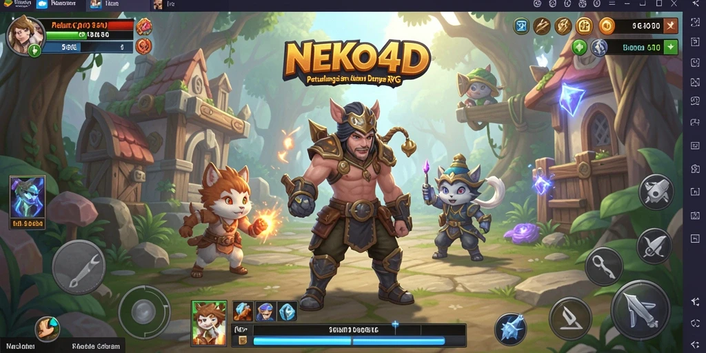 Tampilan gameplay RPG yang seru dan mendebarkan di NEKO4D.