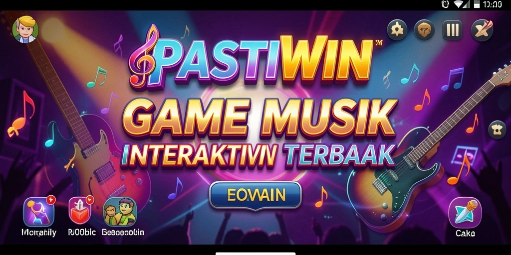 Gameplay seru PASTIWIN dengan berbagai pilihan lagu yang menarik.