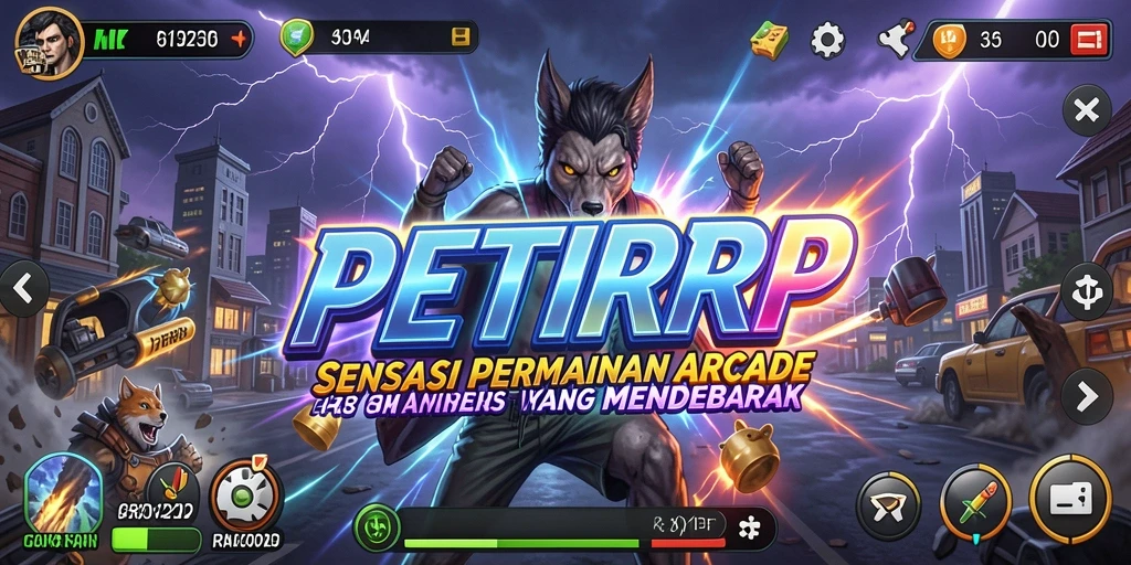 Tampilan gameplay PETIRRP yang penuh aksi dan petualangan.