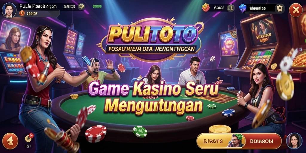 Screenshot gameplay PULITOTO dengan fitur kasino yang menarik.