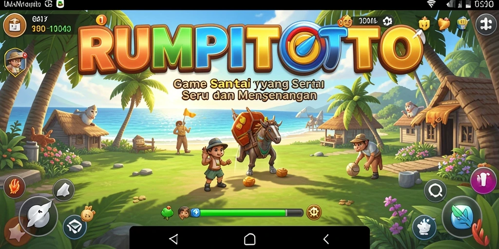 Tampilan gameplay RUMPITOTO yang seru dan penuh warna.