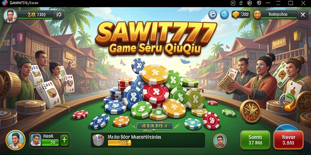 Screenshot utama menampilkan gameplay QiuQiu yang menarik.