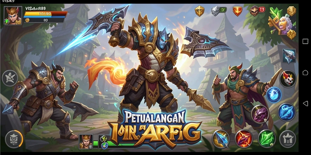Tampilan gameplay <strong>VISA89</strong> yang penuh aksi dalam dunia ARPG.